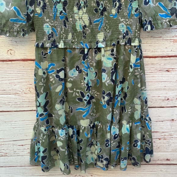 Wilfred Laken Short Sleeve Mini Dress in Sage Frost/Blues Sz M - Picture 13 of 16